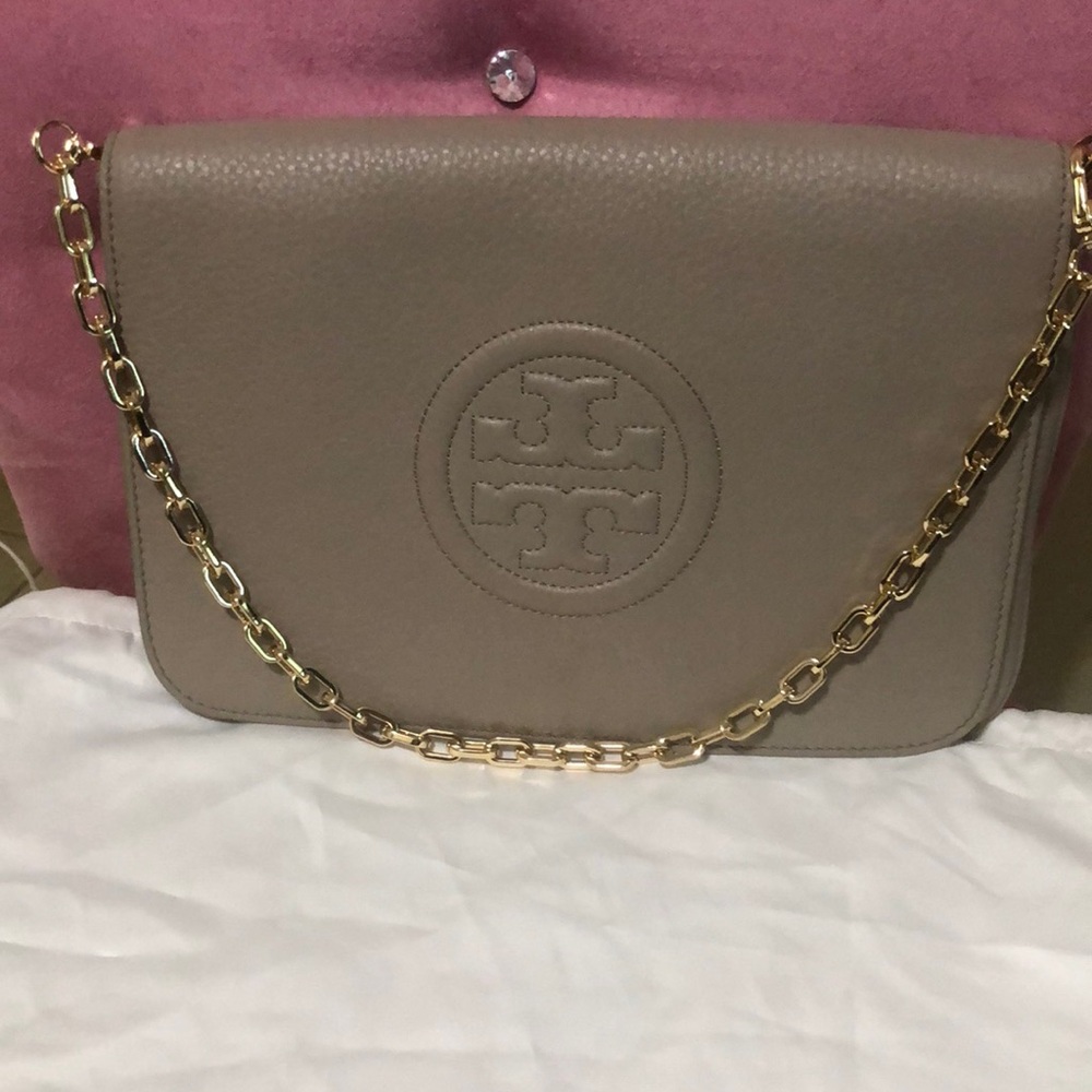 TORY BURCH BOMBE CONVERTIBLE CLUTCH SHOULDER BAG